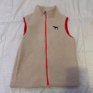 VICTORIA SECRET PINK SHERPA VEST ✨